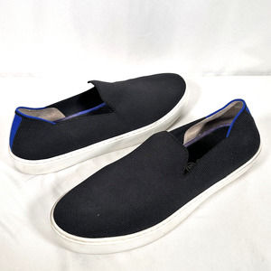 Rothys The Original Slip On Sneaker Womens 10 Black Knit Round Toe Comfort Shoe